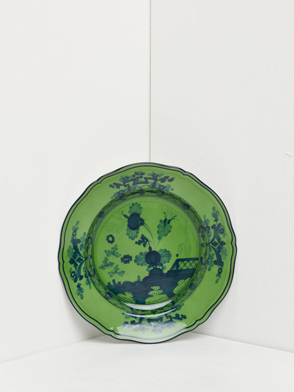 Oriente Italiano Flat dessert plate_MALACHITE